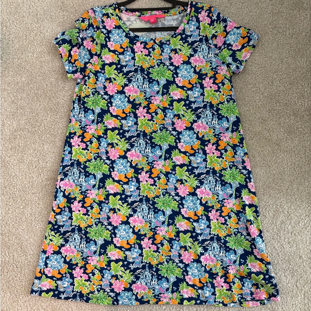 Lilly Pulitzer - Disney Navy Floral Casual Dress